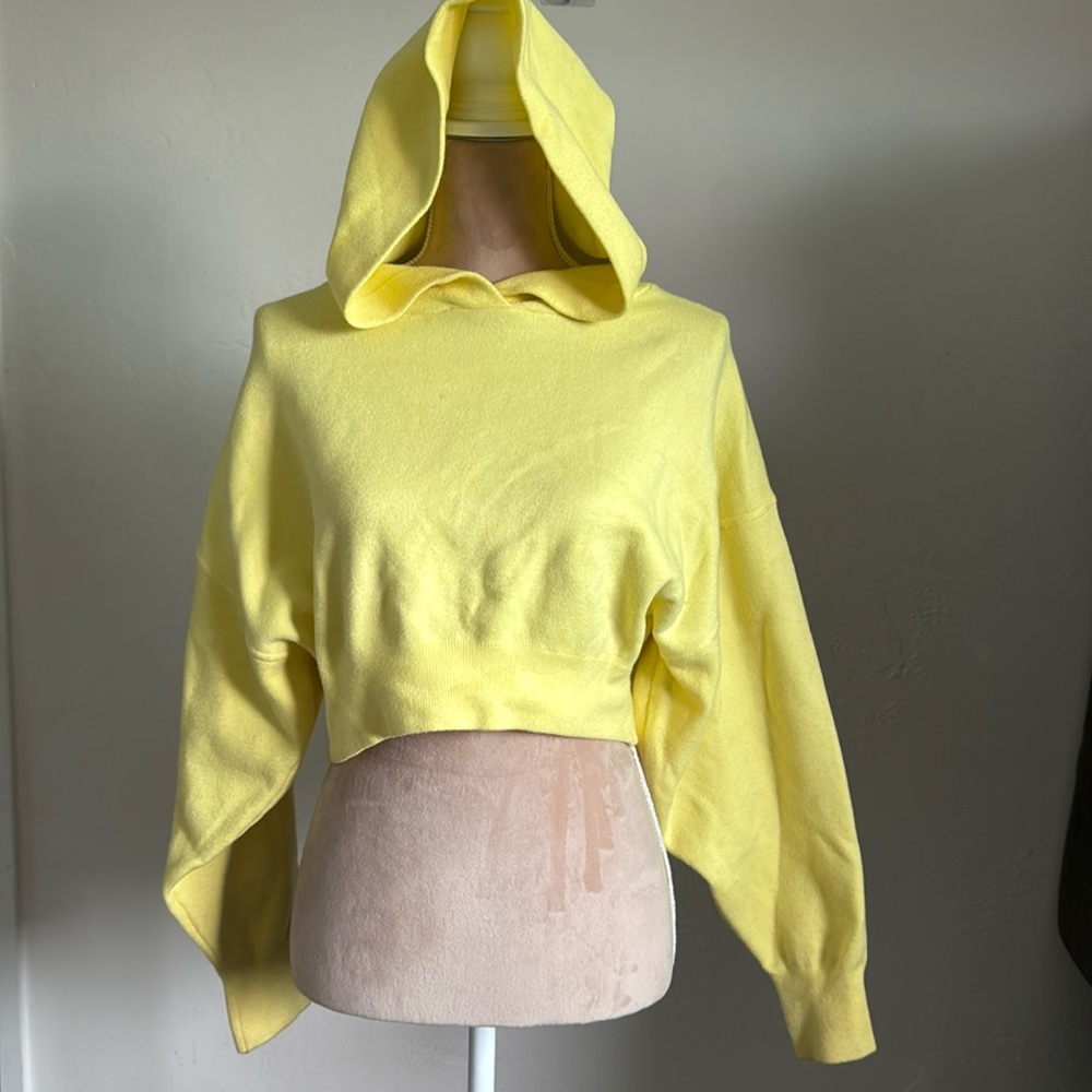 Zara seamless cropped hoodie